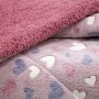 Φωσφοριζέ Κουβερτοπάπλωμα Μονό Herz Pink Lino Home