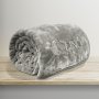 Κουβέρτα Βελουτέ Υπέρδιπλη Vellut Gray Lino Home