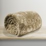 Κουβέρτα Βελουτέ Υπέρδιπλη Vellut Mocca Lino Home