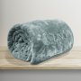Κουβέρτα Βελουτέ Υπέρδιπλη Vellut Mint Lino Home