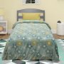 Φωσφοριζέ Κουβέρτα Fleece Μονή Ster Mint Lino Home