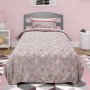 Φωσφοριζέ Κουβέρτα Fleece Μονή Herz Pink Lino Home