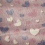 Φωσφοριζέ Κουβέρτα Fleece Μονή Herz Pink Lino Home