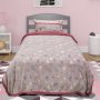 Φωσφοριζέ Κουβέρτα Fleece Sherpa Μονή Herz Pink Lino Home