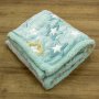 Φωσφοριζέ Κουβέρτα Fleece Sherpa Μονή Ster Mint Lino Home