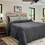 Κουβέρτα Fleece Υπέρδιπλη Pelusa Dark Gray Lino Home