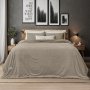 Κουβέρτα Fleece Υπέρδιπλη Sherpa Lofti Taupe Lino Home