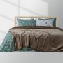 Κουβέρτα Fleece Υπέρδιπλη Erba Μπεζ Lino Home