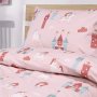 Σετ Σεντόνια Μονά Cloud Kingdom Pink Lino Home