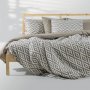 Σετ Σεντόνια Μονά Ikat Μπεζ Lino Home