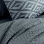 Σετ Σεντόνια Γίγας Ikat Σκούρο Γκρι Lino Home