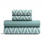 Σετ Σεντόνια Γίγας Ikat Μέντα Lino Home