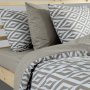 Σετ Παπλωματοθήκη Μονή Ikat Μπεζ Lino Home