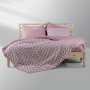 Σετ Παπλωματοθήκη Μονή Ikat Dusty Pink Lino Home