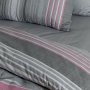 Σετ Παπλωματοθήκη Μονή Madison Dusty Pink Lino Home