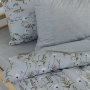 Σετ Παπλωματοθήκη Υπέρδιπλη Verde Ασημί Lino Home