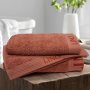 Πετσέτα Προσώπου Brandy Terracotta Lino Home