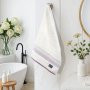 Πετσέτα Προσώπου Igalo Λευκό/Ροζ Lino Home