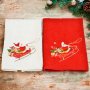 Σετ Χριστουγεννιάτικες Πετσέτες (2τμχ) Xmas Kizak Lino Home