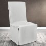 Κάλυμμα Καρέκλας Μονόχρωμο Renas 209 Off White Lino Home