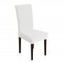 Κάλυμμα Καρέκλας Ελαστικό Elegance Λευκό Lino Home