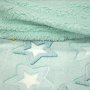 Φωσφοριζέ Κουβέρτα Fleece Sherpa Κούνιας Ster Mint Lino Home