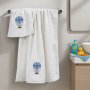 Σετ Πετσέτες Βρεφικές (2τμχ) Paloncino White/Blue Lino Home
