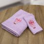 Σετ Πετσέτες Βρεφικές (2τμχ) Paloncino Lilac Lino Home