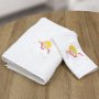 Σετ Πετσέτες Βρεφικές (2τμχ) Corno White Lino Home