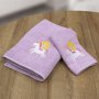 Σετ Πετσέτες Βρεφικές (2τμχ) Corno Lilac Lino Home