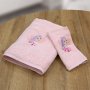 Σετ Πετσέτες Βρεφικές (2τμχ) Hada Pink Lino Home