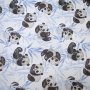 Πάντα Κούνιας Panda Bear-L C-601 Blue Lino Home