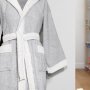 Παιδικό Μπουρνούζι Bathhug Gray-White Lino Home