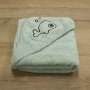 Βρεφική Κάπα Fish Mint Lino Home