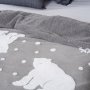 Κουβέρτα Fleece Υπέρδιπλη Polo Gray Palamaiki