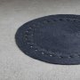 Στρογγυλό Χαλί (R150) Makrame Dark Gray Nima Home