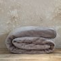 Κουβέρτα Βελουτέ Υπέρδιπλη Coperta Cigar Beige Nima Home