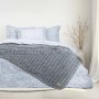 Κουβέρτα Fleece Υπέρδιπλη Savara Dark Gray Nima Home