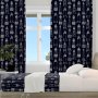 Κουρτίνα (150x275) Με Τρέσα Ferrol 602 Dark Blue Lino Home