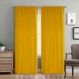 Κουρτίνα (150x275) Με Τρέσα Samos C92073 Mustard Lino Home