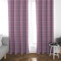 Κουρτίνα (135x270) Με Τρέσα Tartan 301 Pink Lino Home